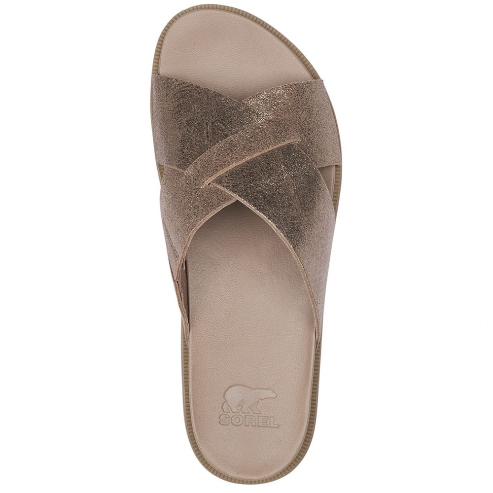 Sorel Roaming Criss Cross Platform Slide Sandals